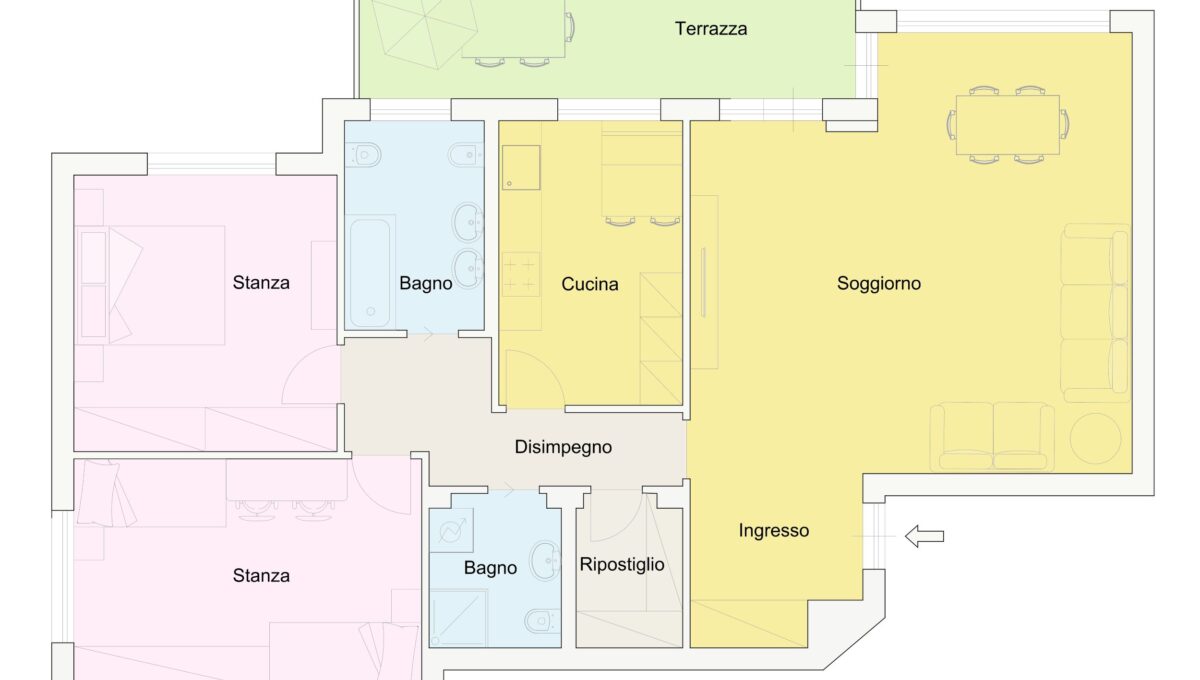 2 Planimetria Via Roen Stato di fatto