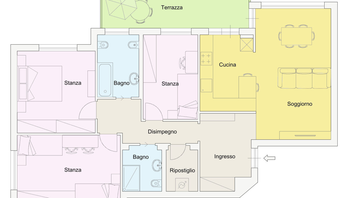 3 Planimetria Via Roen Stato di progetto